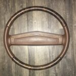 Chevy Caprice 1975 Steering Wheel Restored to New Leather and Wood P6636