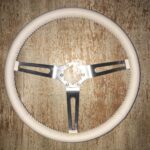 Chevy Corvette 1956 Steering Wheel Restored to New Leather P8980