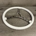 Chevy Corvette 1958 Steering Wheel Restored to New Leather P6197
