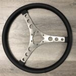 Chevy Corvette 1959 Steering Wheel Restored to New Leather P9965