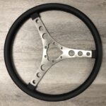 Chevy Corvette 1959 Steering Wheel Restored to New Leather P9966