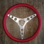 Chevy Corvette 1960 Steering Wheel Restored to New Leather P9577
