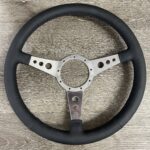 Chevy Corvette 1962 Steering Wheel Restored to New Leather P3885