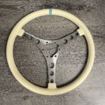 Chevy Corvette 1962 Steering Wheel Restored to New Leather P7571