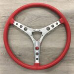 Chevy Corvette 1962 Steering Wheel Restored to New Leather P8515
