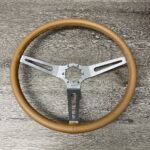 Chevy Corvette 1969 Steering Wheel Restored to New Leather P3439