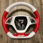 Chevy Corvette Z 51 2016 Steering Wheel Restored to New Leather P2989