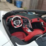 Chevy Corvette Z 51 2016 Steering Wheel Restored to New Leather P3184