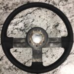 Chevy IROC 1989 Steering Wheel Restored to New Leather P7725