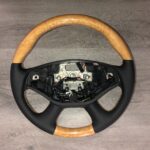 Chevy Impala 2014Steering Wheel Restored to New Leather and Wood P1297