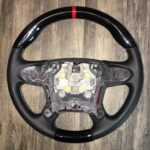 Chevy Tahoe 2018 Steering Wheel Restored to New Leather and Wood P1061