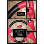 Chevy Z28 1992 Steering Wheel and Gearshift Knob Restored to New Leather P9358