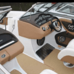 Cobalt 242 WSS Boat Steering Wheel Restored to New Leather P5686