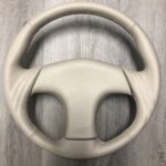 Cobalt Boat Steering Wheel Restored to New Leather P9799
