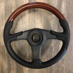 Cobalt Steering Wheel Restored to New Leather and Wood P6186