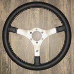 De Tomaso Pantera 1973 Steering Wheel Restored to New Leather P0137
