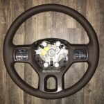 Dodge Ram 2500 Laramie 2012 Steering Wheel Restored to New Leather P0967