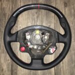 Ferrari F430 Steering Wheel Restored to New Leather and Carbon Fiber P4032