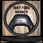 Ford Bronco 1987 Steering Wheel Restored to New Leather P4295