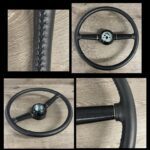 Ford Coupe 1940 Steering Wheel Restored to New Leather P9263
