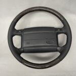 Ford F150 1996 Steering Wheel Restored to New Leather and Wood P2679