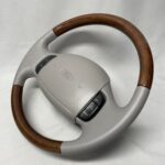 Ford F150 2001 Steering Wheel Restored to New Leather and Wood P2600
