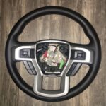 Ford F150 2017 Steering Wheel Restored to New Leather P0834
