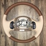 Ford F150 King Ranch 2000 Steering Wheel Restored to New Leather P2606