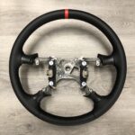 Ford F150 Lightning 2003 Steering Wheel Restored to New Leather P0386