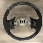 Ford F250 1999 Steering Wheel Restored to New Leather and Wood P1498