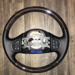 Ford F250 2006 Steering Wheel Restored to New Leather and Wood P6411