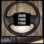 Ford F250 2006 Steering Wheel Restored to New Leather and Wood P6418