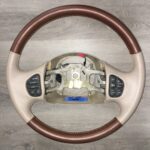 Ford F250 King Ranch Steering Wheel Restored to New Leather P8728