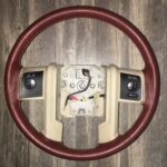 Ford F350 King Ranch 2009 Steering Wheel Restored to New Leather P0744