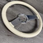 Ford Thunderbird Convertible 1955 Steering Wheel Restored to New Leather P5583 (1)