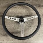 Jaguar XKE 1974 Steering Wheel Restored to New Leather P7490