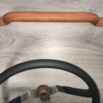 Jeep 1984 Steering Wheel and Grab Bar Restored to New Leather P8629