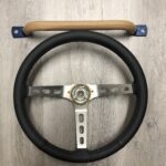 Jeep CJ7 1984 Steering Wheel and Grab Bar Restored to New Leather P9838