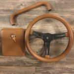 Jeep CJ8 1982 Steering Wheel Grab Bar and Dash Box Restored to New Leather P5108