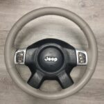 Jeep Cheokee Steering Wheel Restored to New Leather P9188