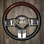 Jeep GC 2013 Steering Wheel Restored to New Leather and Wood P6635