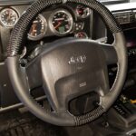 Jeep Steering Wheel Restored to New Leather and Added Carbon Fiber P2019