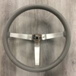 Jeep Wrangler 1989 Steering Wheel Restored to New Leather P8144