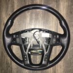 Kia Sorento Steering Wheel Restored to New Leather and Wood P0716