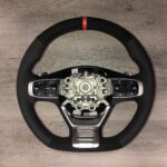 Kia Sportage Steering Wheel Restored to New Leather and Alcantara P1373
