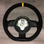Lamborghini Giarda 2005 Steering Wheel Restored to New Alcantara P0886