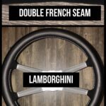 Lamborghini Steering Wheel Restored to New Leather Added Double French Seam P6541