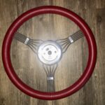 Lecarra Banjo Steering Wheel Restored to New Leather P2830