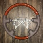 Lexus 2002 Steering Wheel Restored to New Leather and Wood P2392