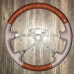 Lexus ES 300 2000 Steering Wheel Restored to New Leather and Wood P0434
